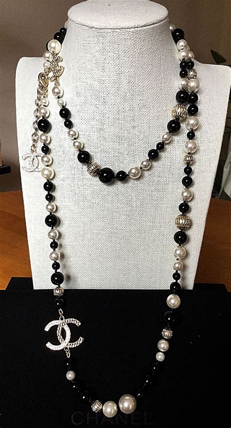 cheap chanel necklace uk|chanel black and white necklace.